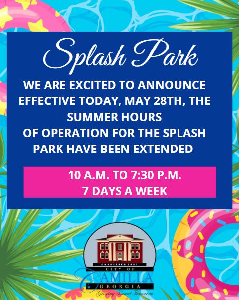 City of Camilla splash park image.