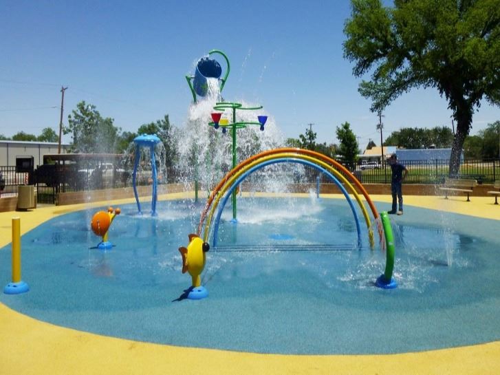 Carpenter Park Splash Pad in Roswell.
