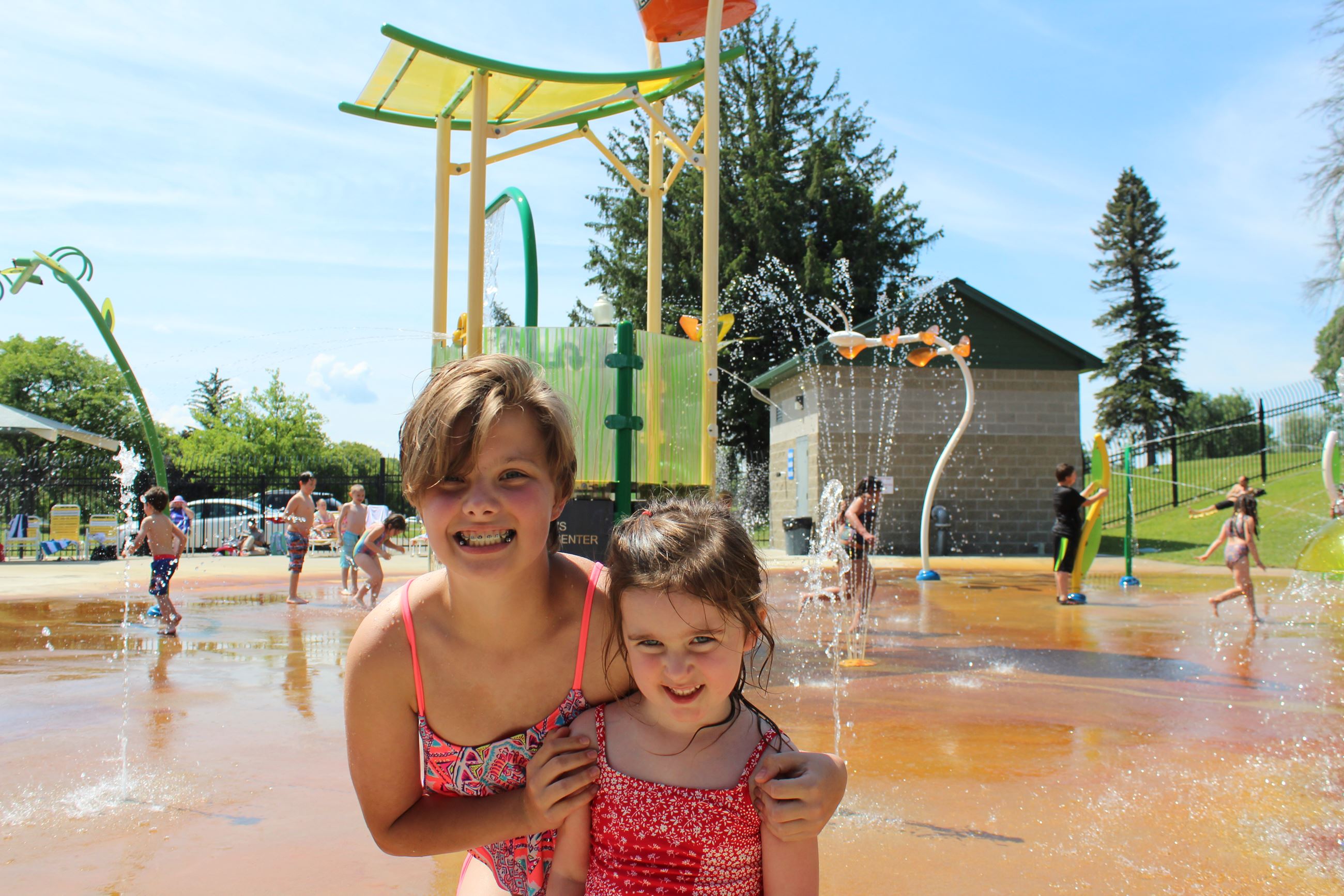 Official image of the Splash Pad at The Cascades.