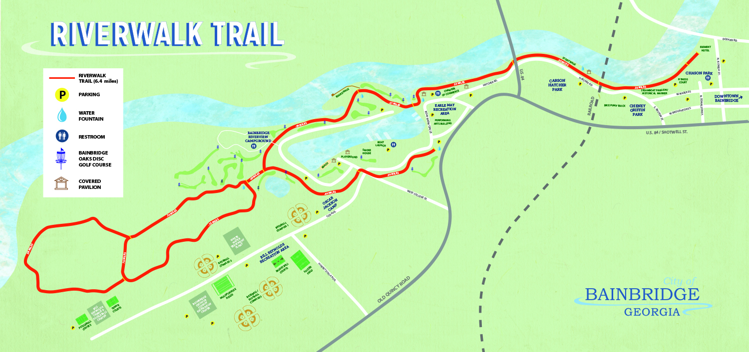 Map of Chason Park in Bainbridge.