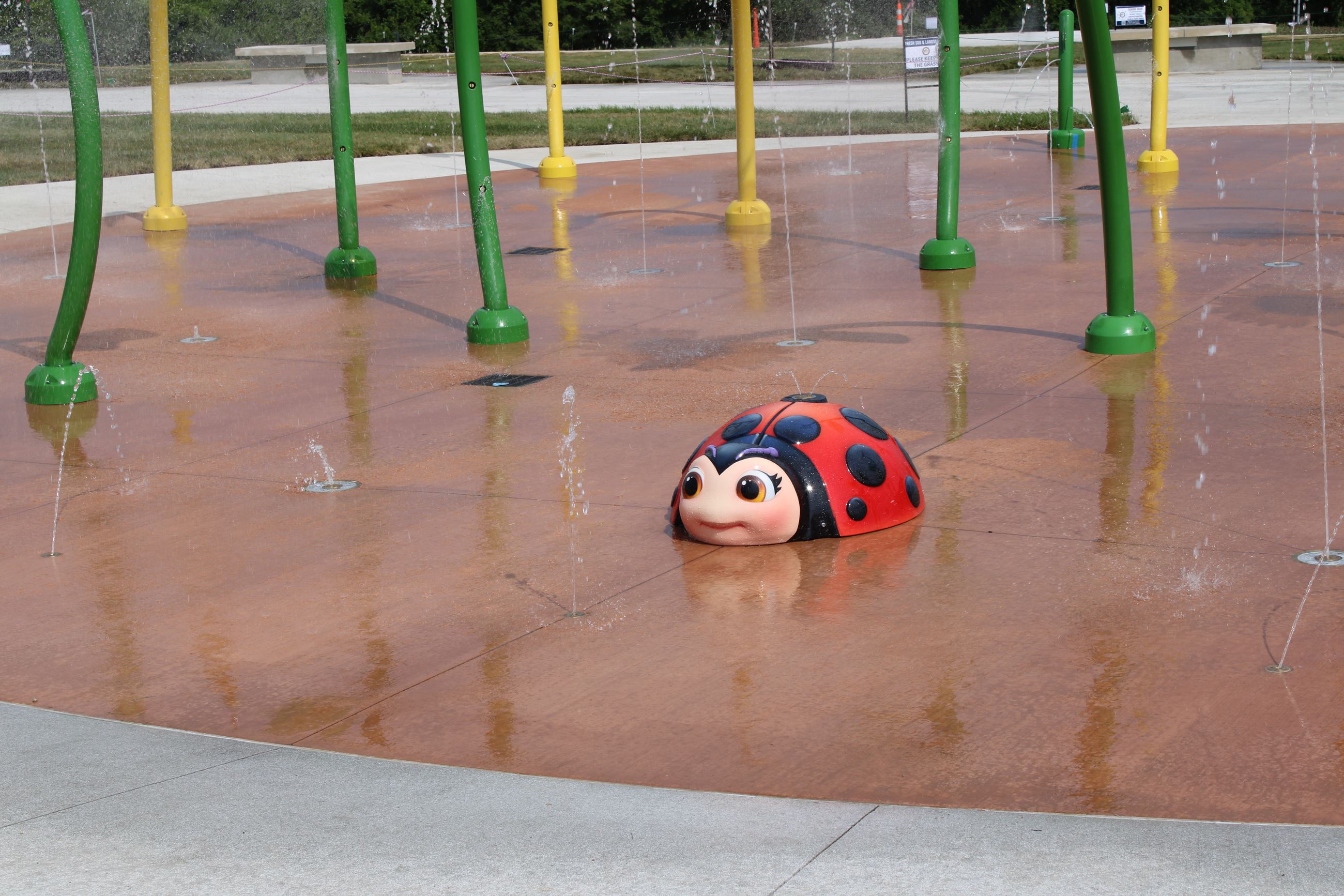Additional splash pad view at Basehor Civic Campus.