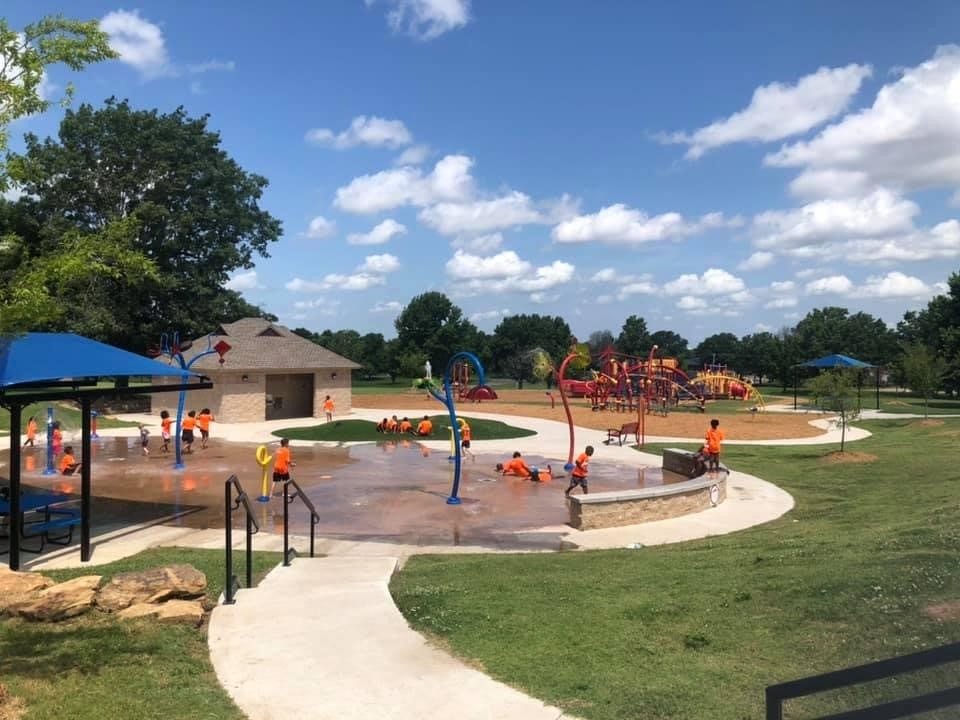Official photo of the splash pad at Civitan Park.