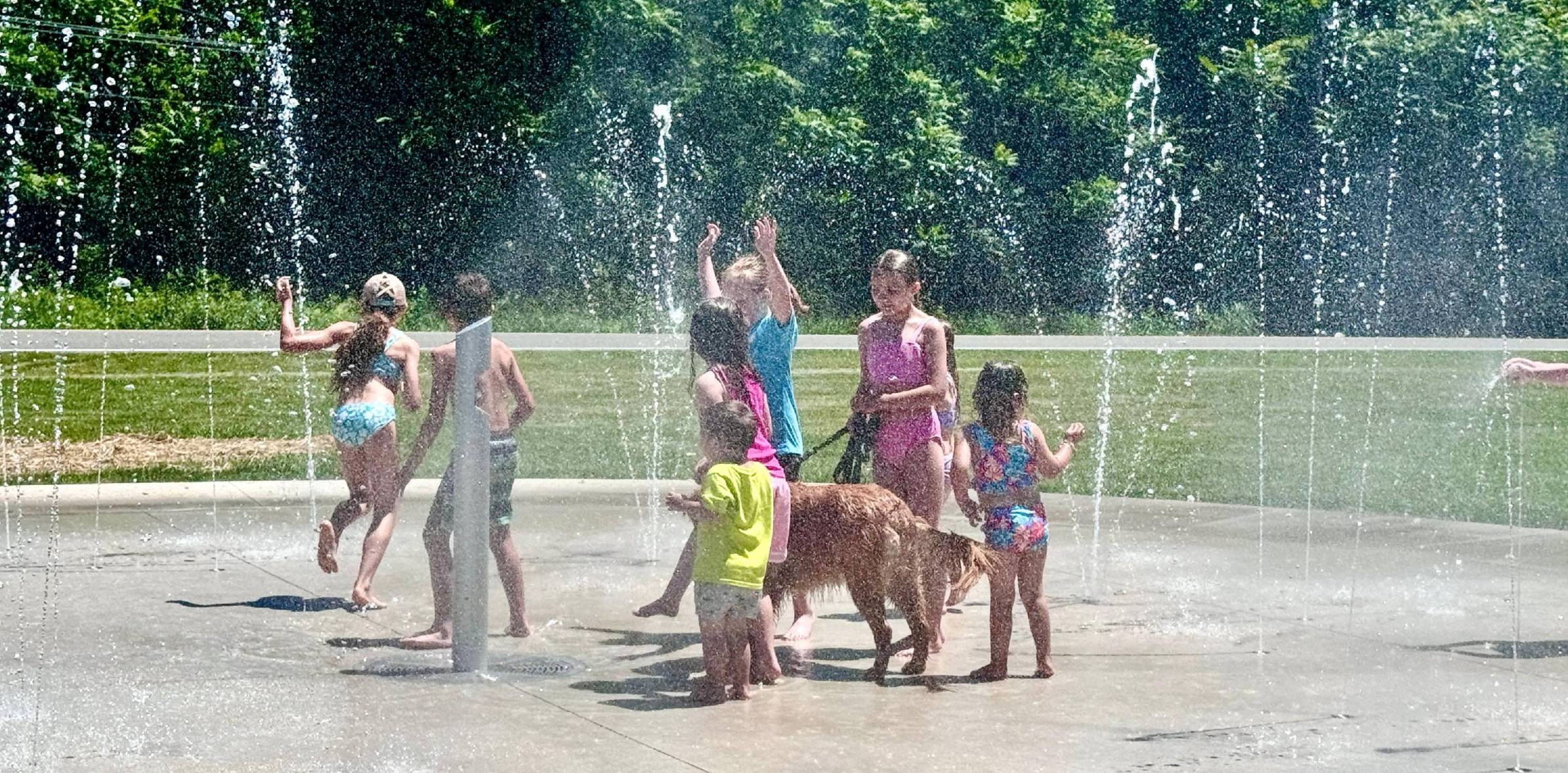 Cool Springs Park Splash Pad in Pulaski.