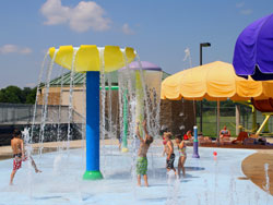 Coralville Community Aquatic Center water-play image.