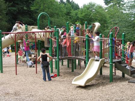 North playground at Cornwall Memorial Park.