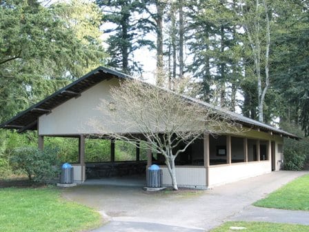 Picnic shelter at Cornwall Memorial Park.