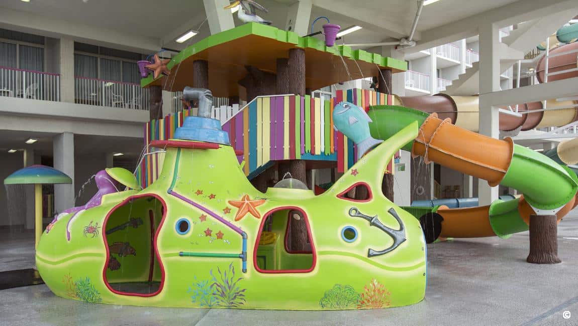 Salty's Splash House at Crown Reef Resort.