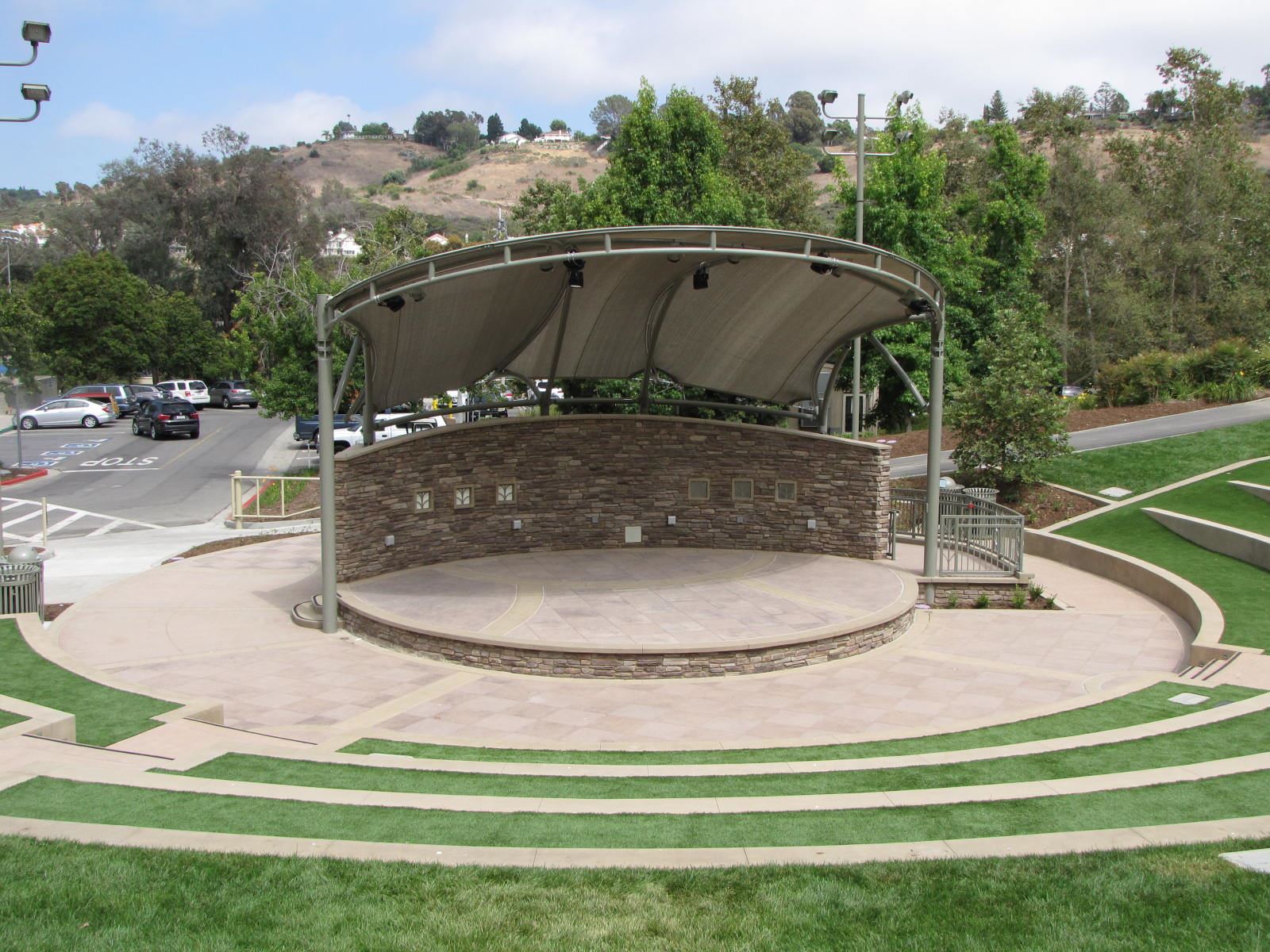 Amphitheater area at Crown Valley Park in Laguna Niguel.