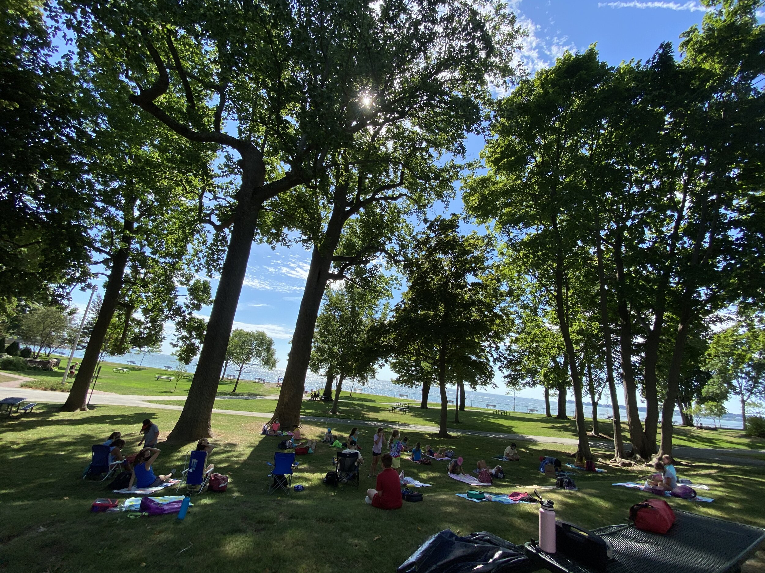 Wide view of David S. Lynch Park in Beverly.