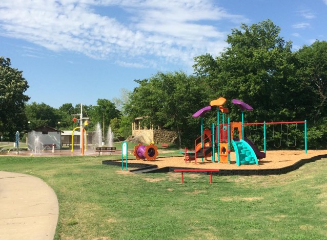 Official splash pad image for Elliott Park.