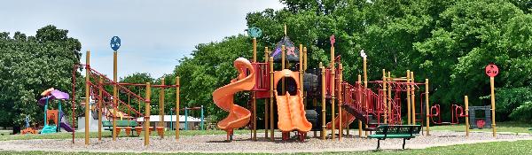 Elliott Park landscape view in Muskogee.
