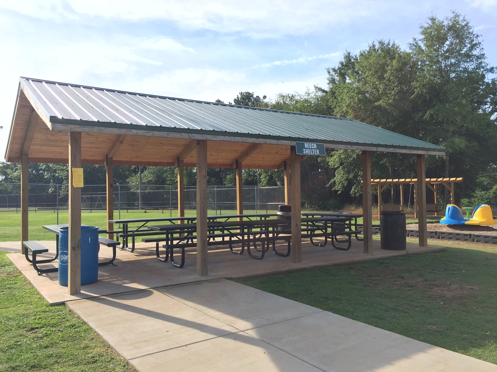 Another official angle of Evans-Roshell Park amenities.