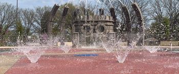 Evergreen Park splash pad in Wichita.