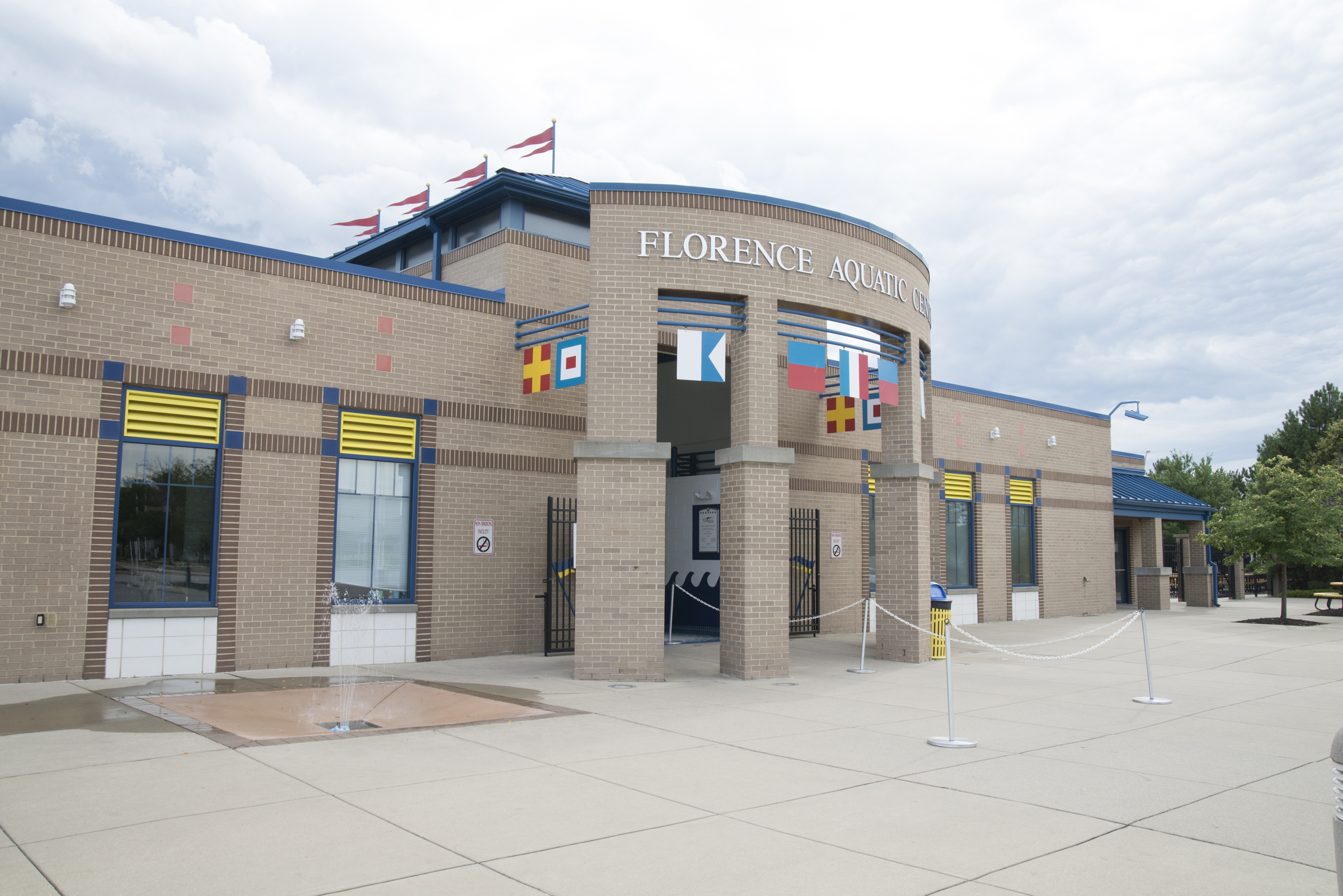 Aquatic center pool and deck area in Florence.