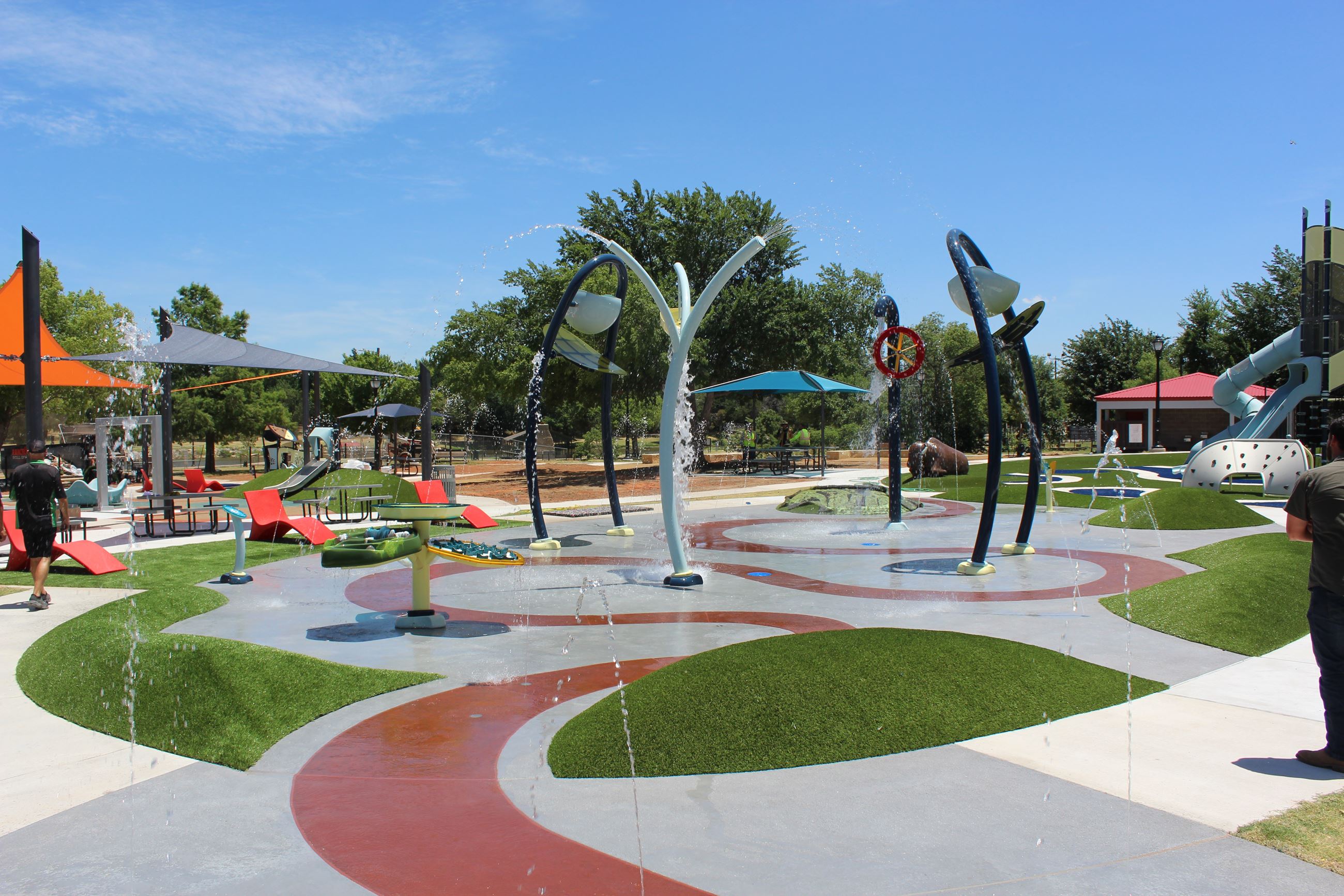 Freedom Trail Splash Pad in Yukon.