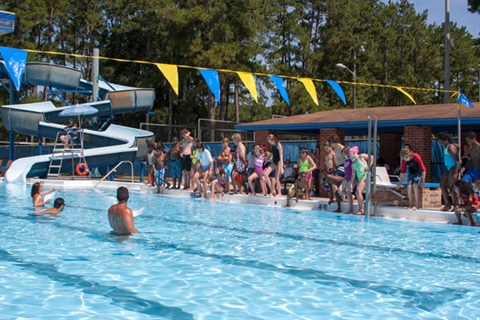 H. Spurgeon Cherry Pool deck and water area in Gainesville.
