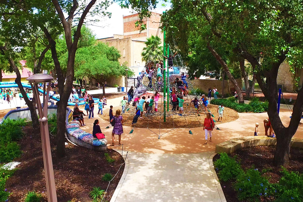 Playground at Hemisfair.