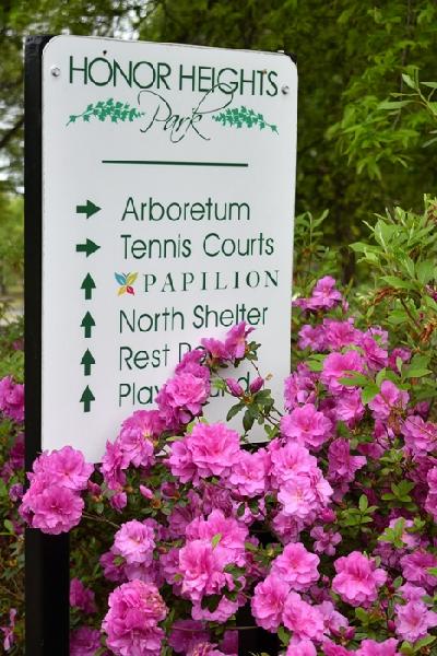 Park setting at Honor Heights Park.