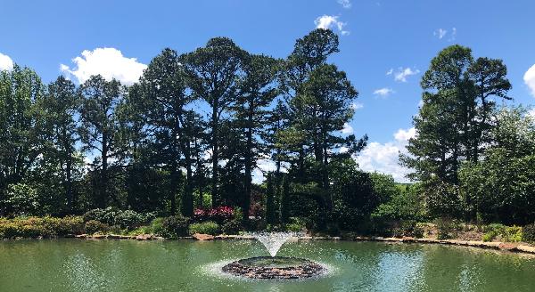 Lake and grounds at Honor Heights Park.