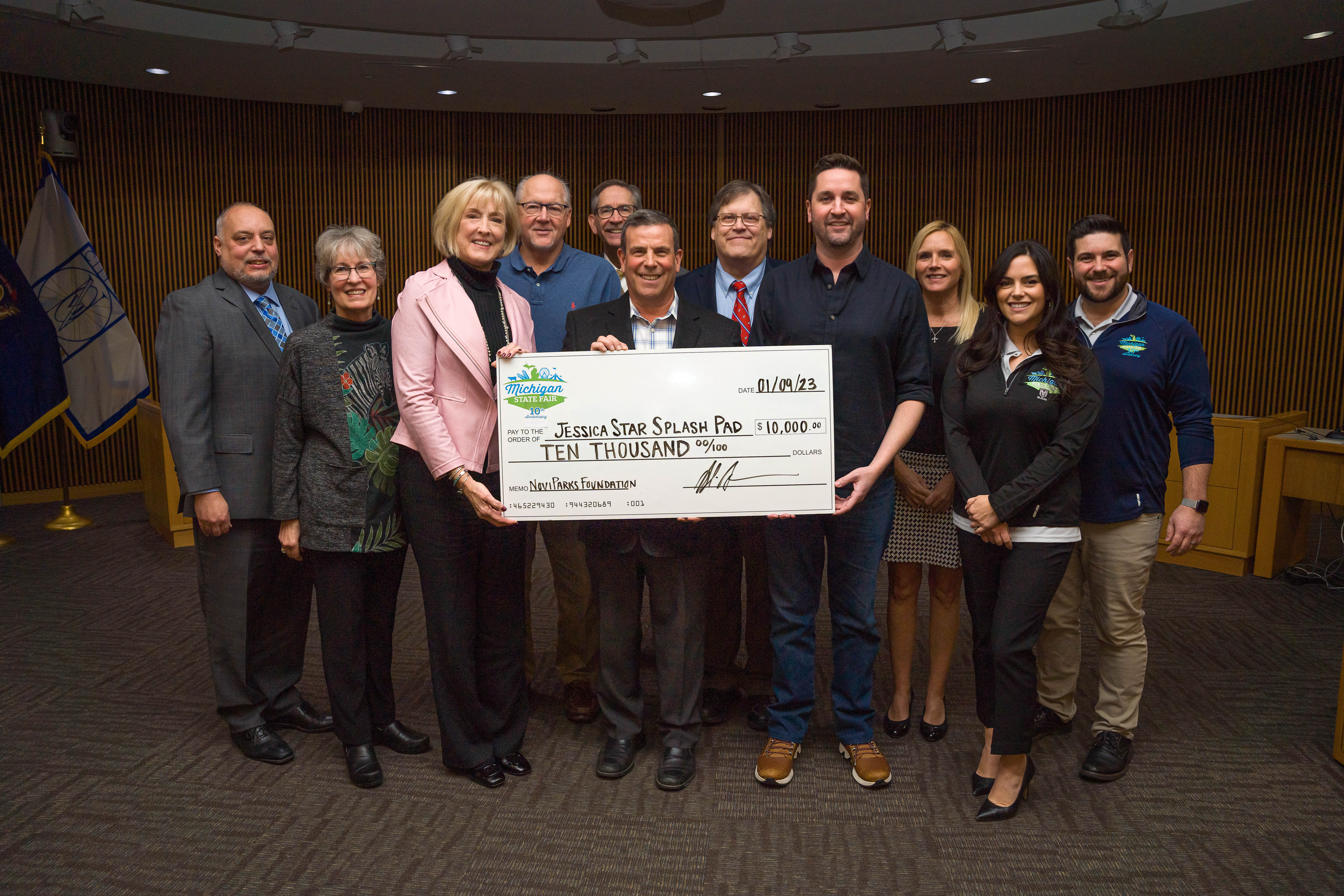 Fundraising image tied to Jessica's Splashpad project.