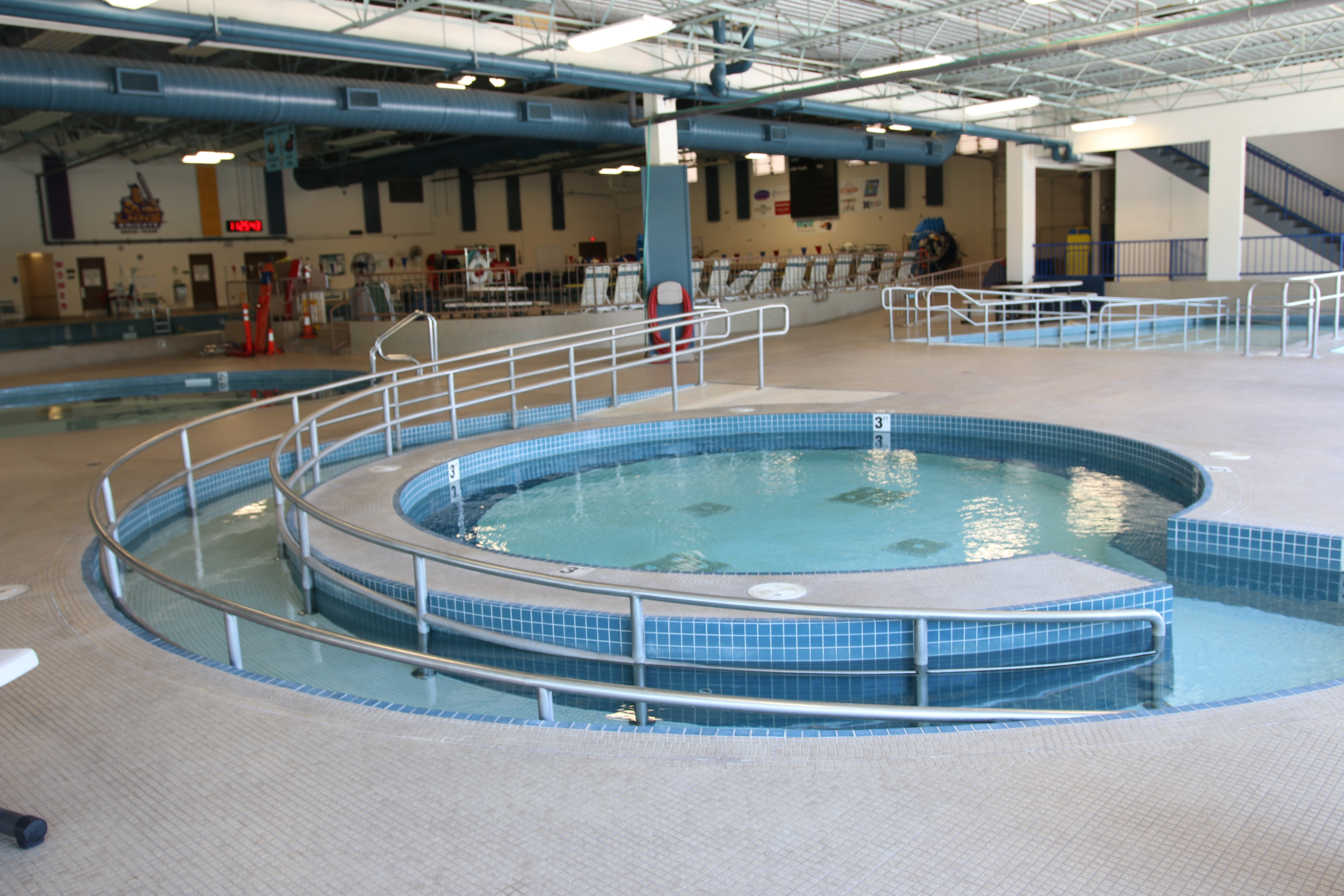 Water-play features at the Lake Havasu City Aquatic Center.