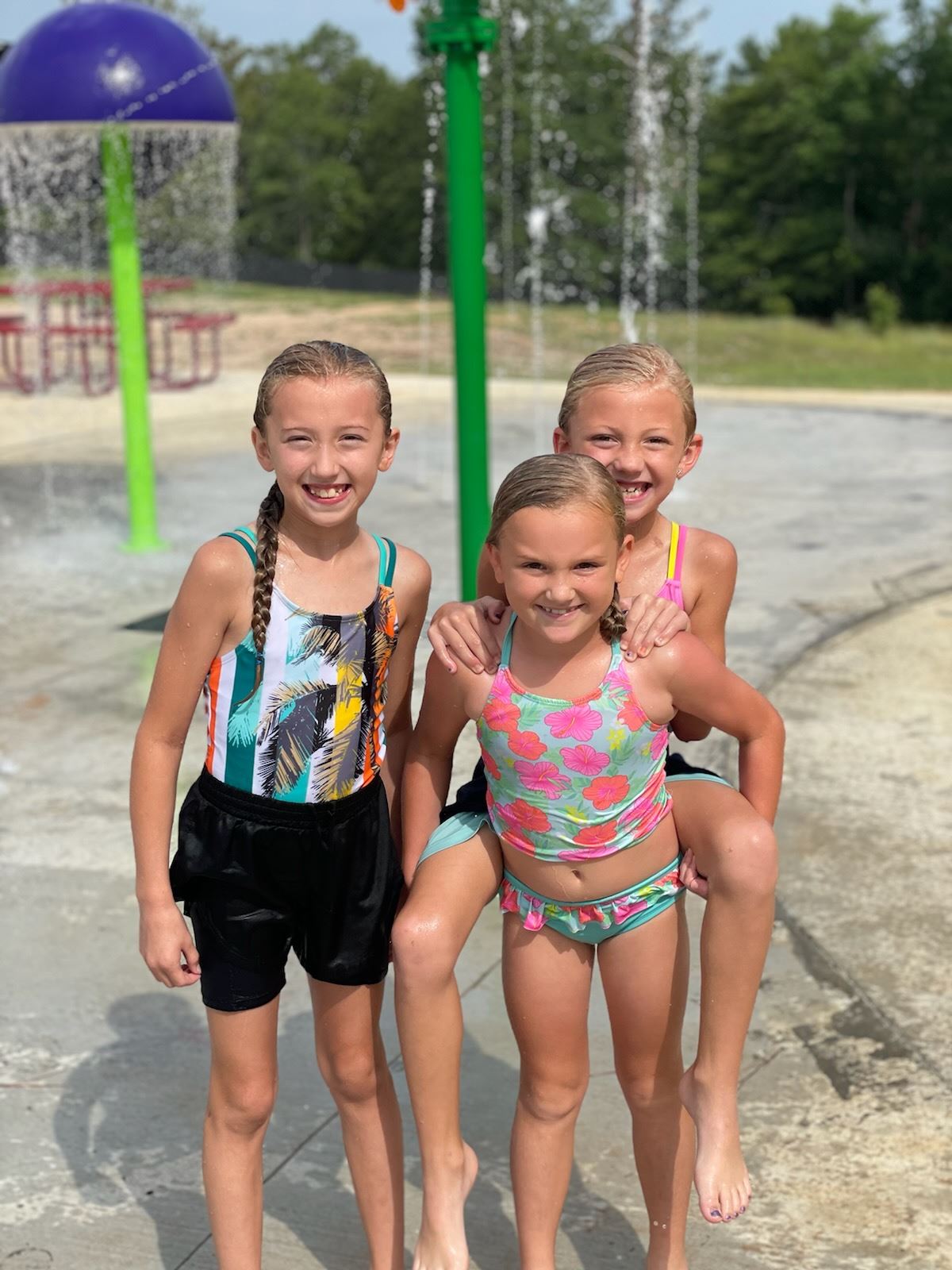 Another view of the Leesville splash park.