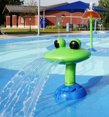 Corlew Park splash pad area in Edwardsville.
