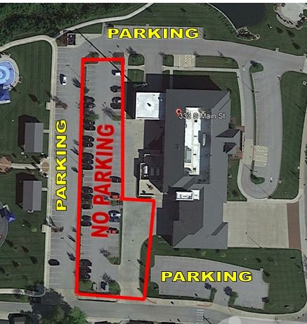 Parking area for Leon Corlew Splash Pad.