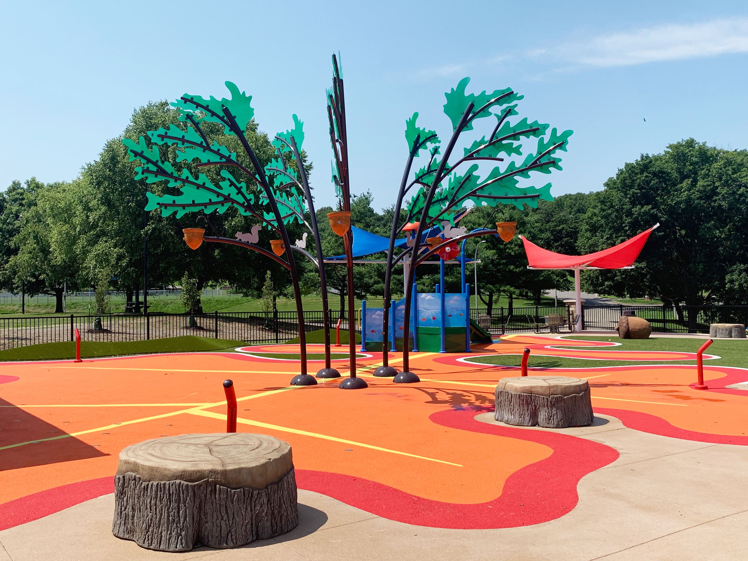 Official Liberty Oak Splash Park image from the City of St. Joseph.