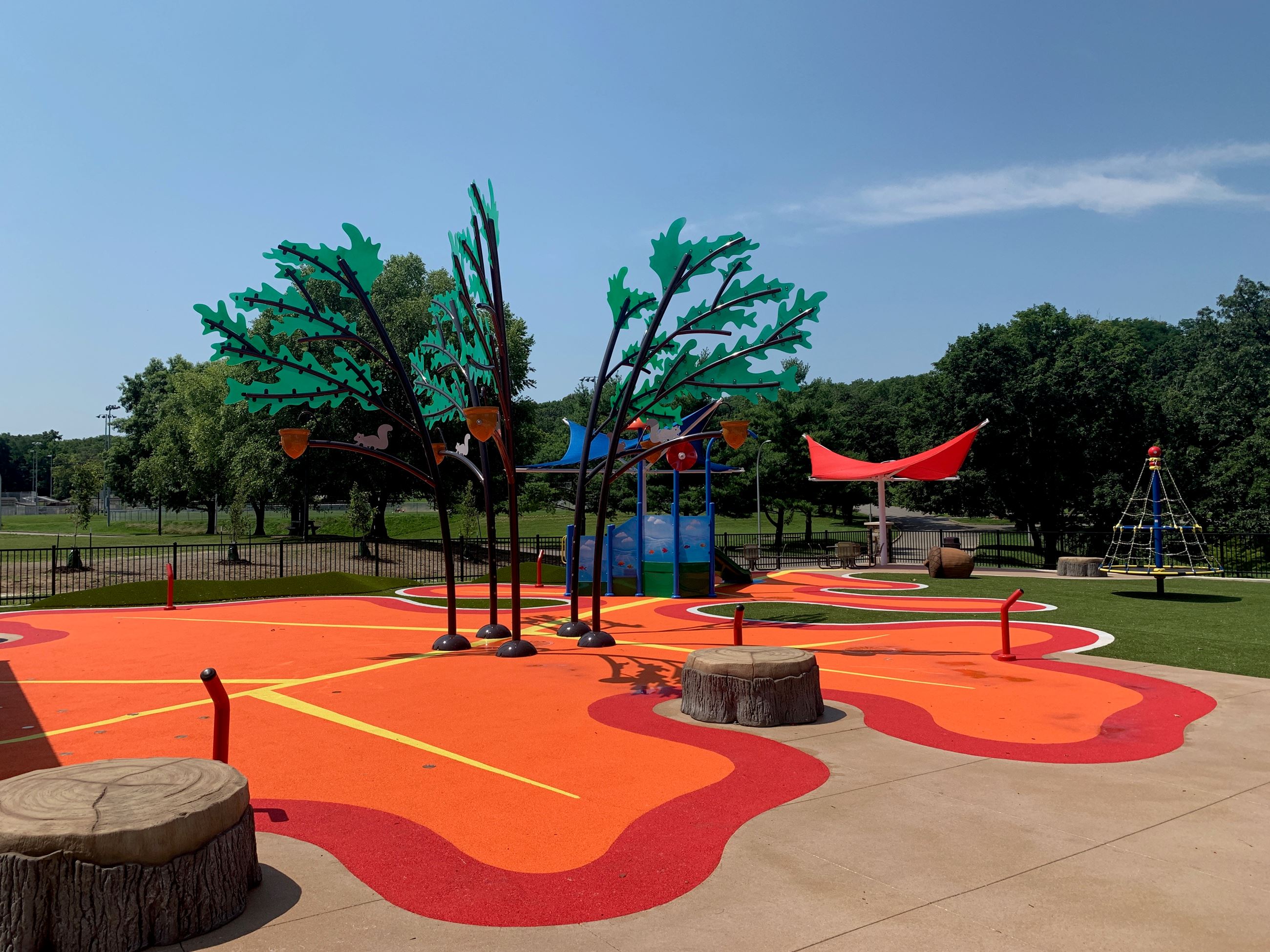 Hyde Park splash pad project image from the City of St. Joseph project updates page.