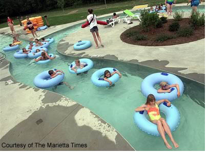 Lazy river at Marietta Aquatic Center.