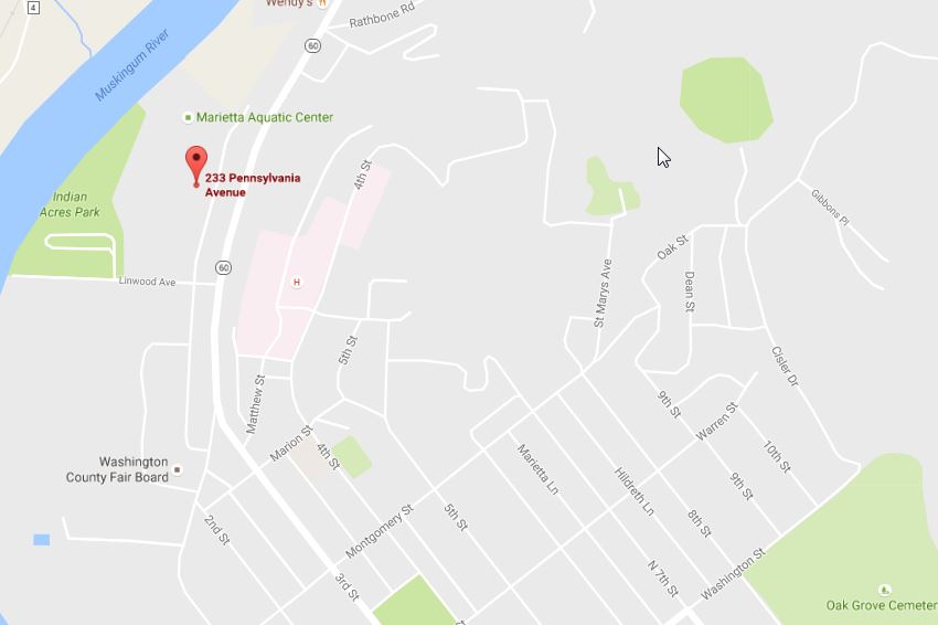 Entrance area at Marietta Aquatic Center.