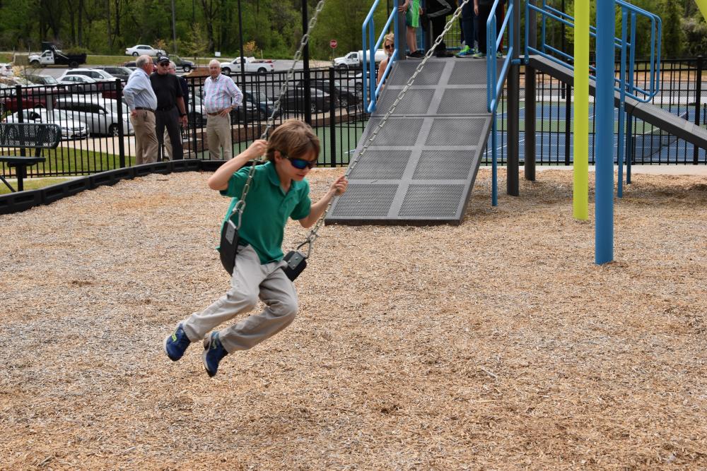 Play features at Martin Luther King Jr. Park in Morganton.