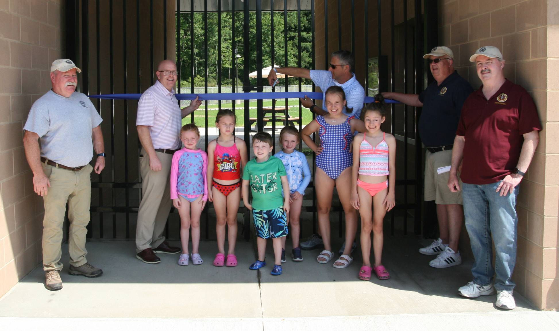 Kids at the McDade Park splash pad during opening season.