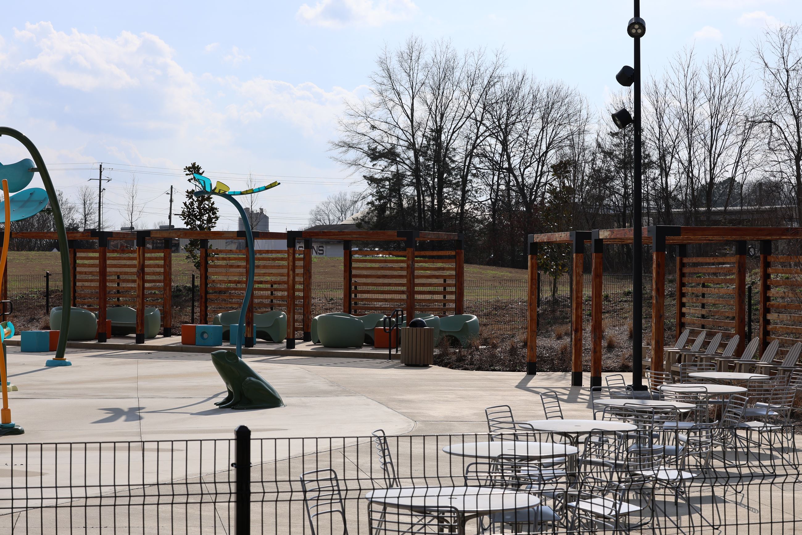Cabana layout image for the McKee Splash Pad.