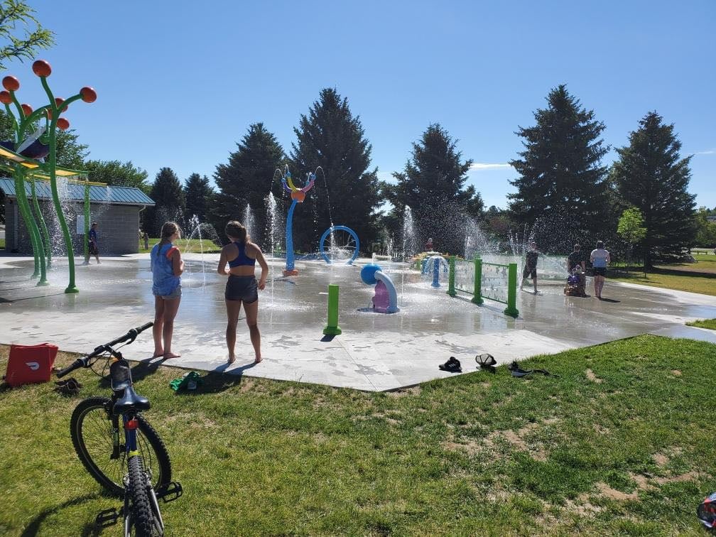 Splash pad at Mentock Park in Cody.