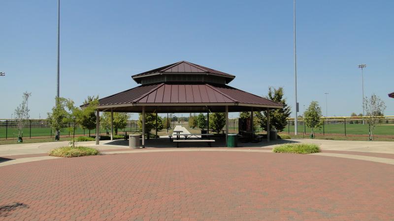 Pavilion space at O'Fallon Family Sports Park.