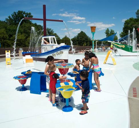 Our Special Harbor spray park at the Franconia Family Recreation Area.