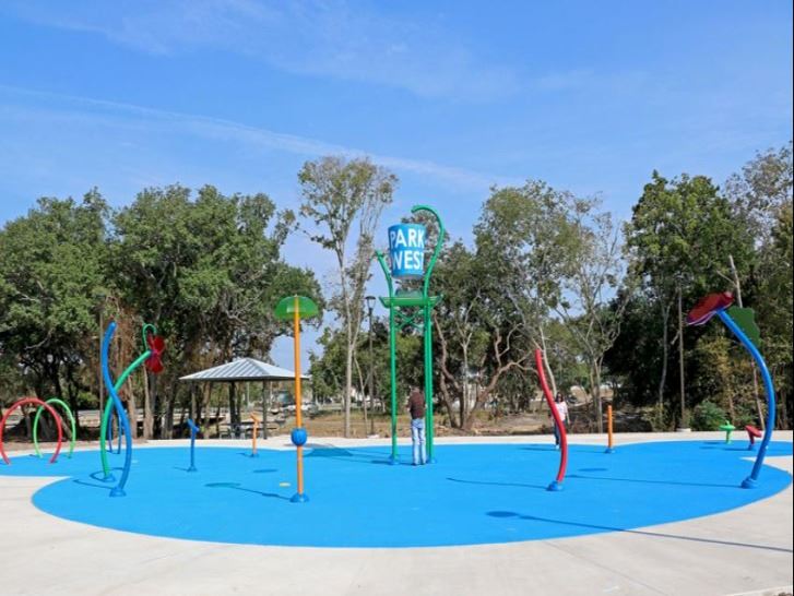 Park West Splash Pad in Seguin.