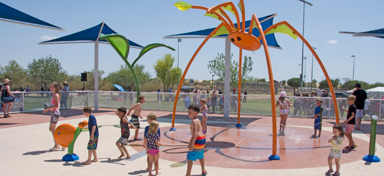 Purple Heart Splash Pad