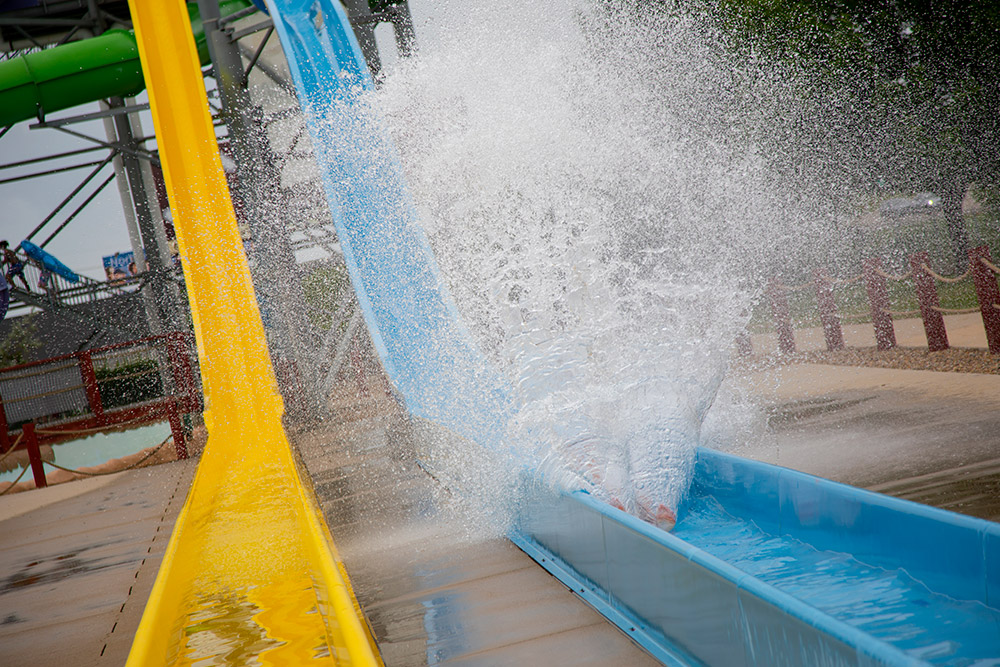 Family water attractions at Raging Rivers Waterpark.