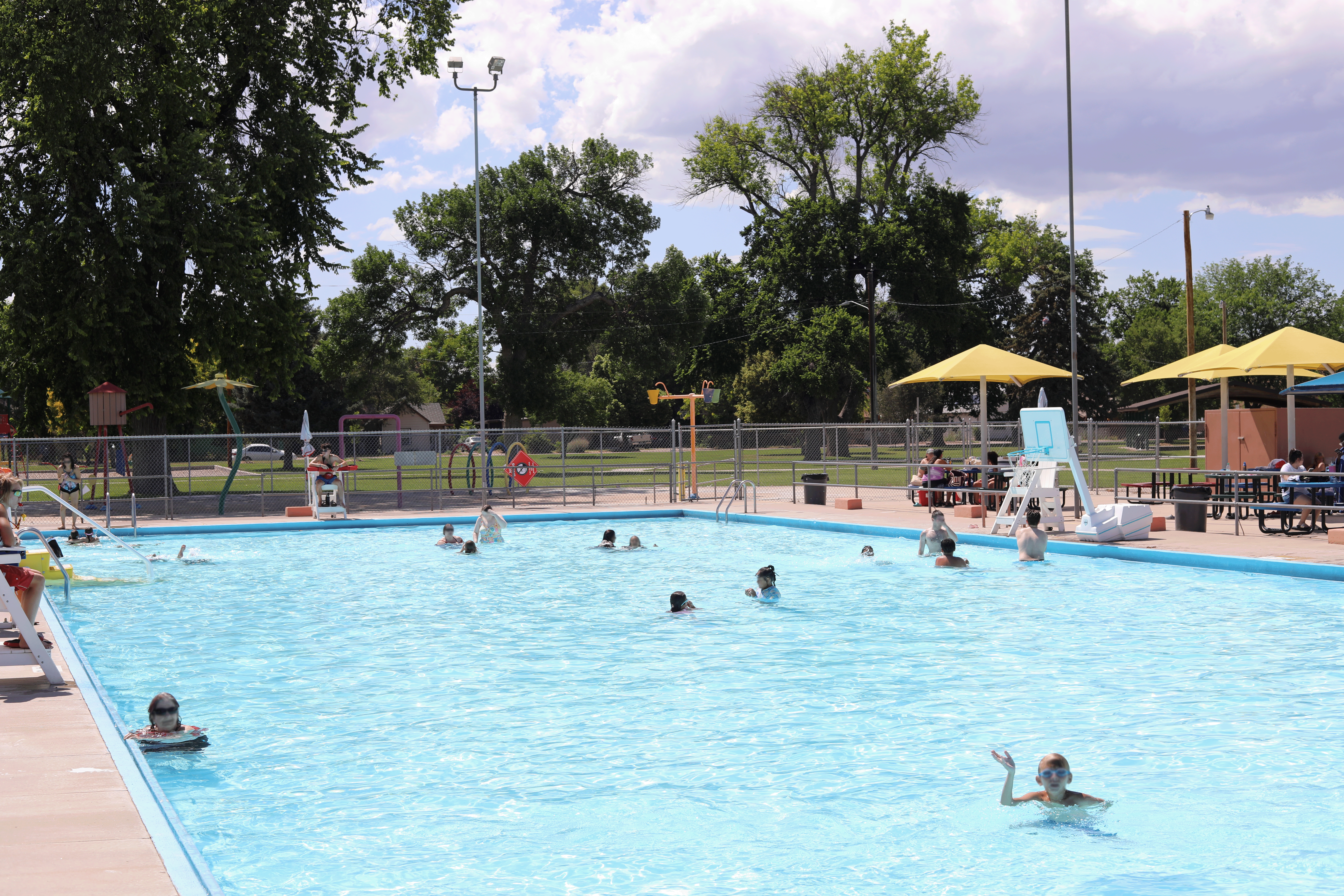Ray Aguilera Park Pool outdoor aquatic area in Pueblo.