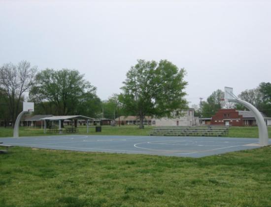 Basketball court at Robert Coleman Park.