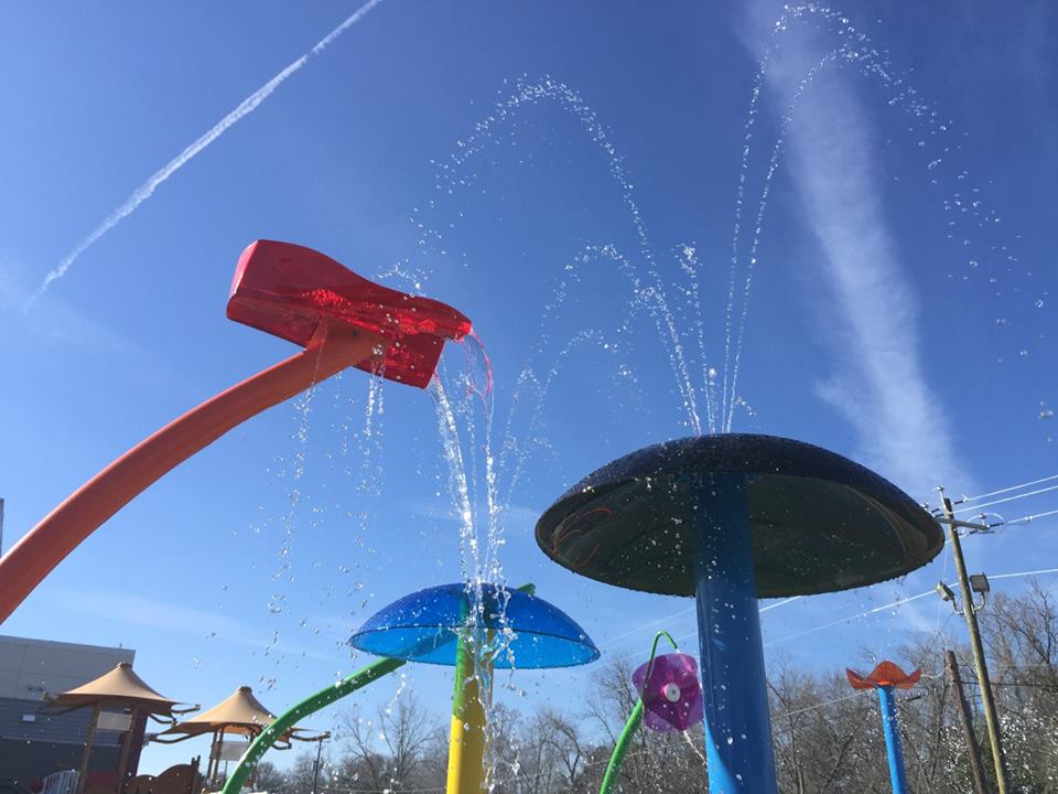 Splash pad at Rosa Jackson Recreation Center in Macon.