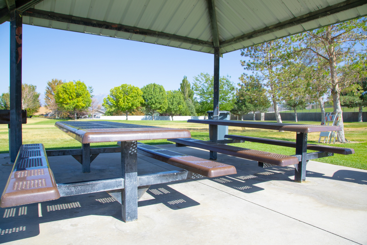 Splash play area at Rosecrest Splash Pad.