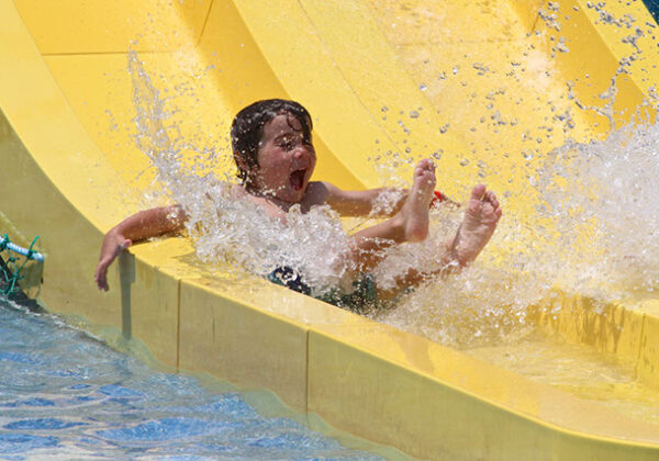 Family water attractions at Runaway Rapids Waterpark.