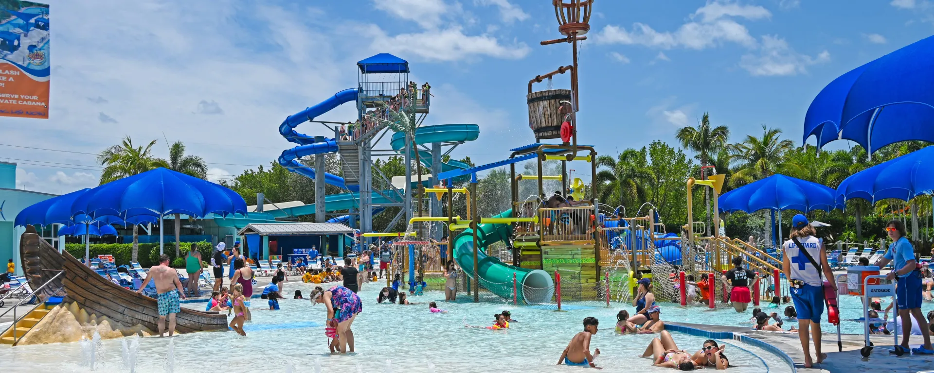 Splash playground at Sailfish Splash Waterpark.