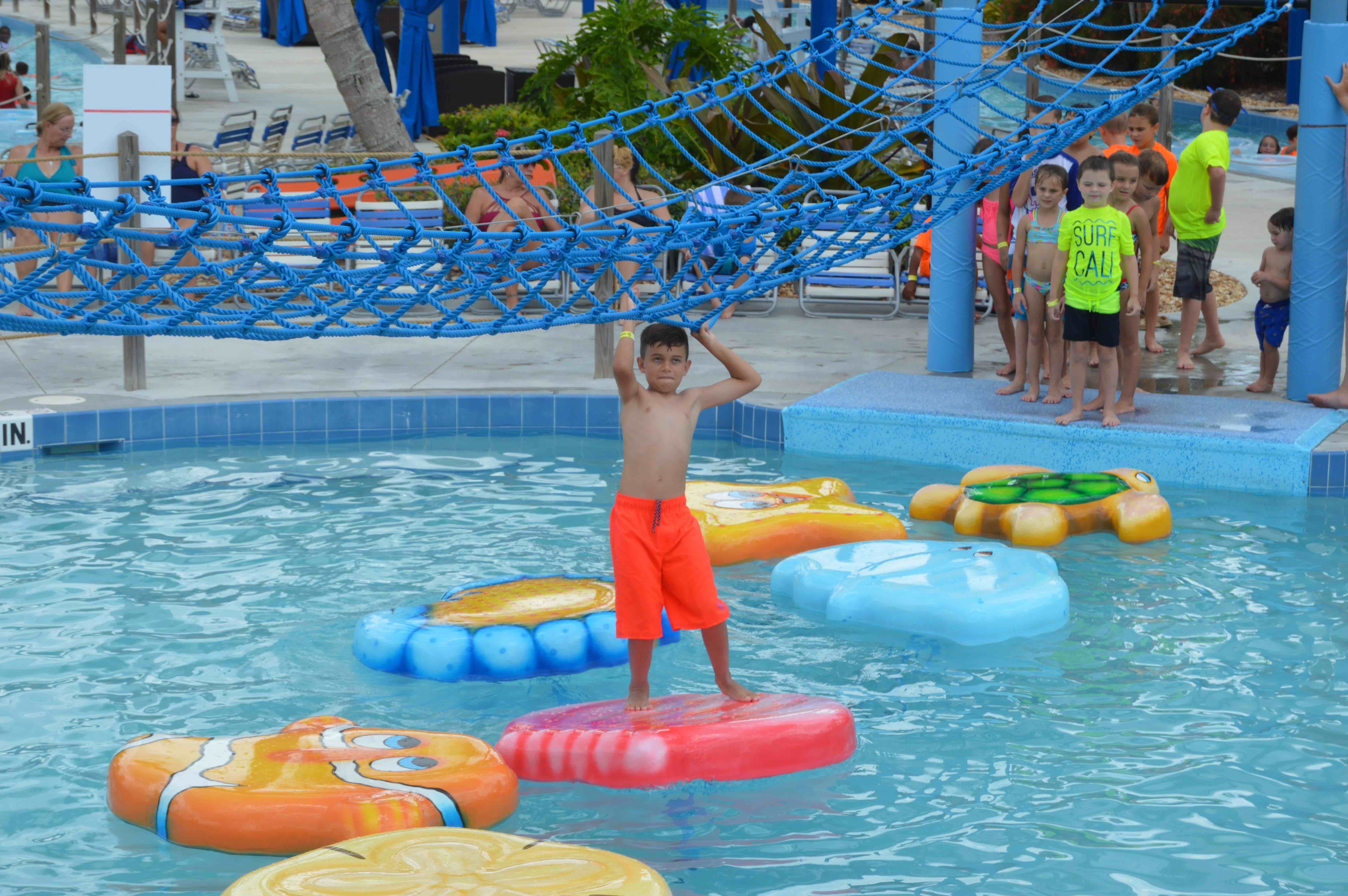 Pool area at Sailfish Splash Waterpark.