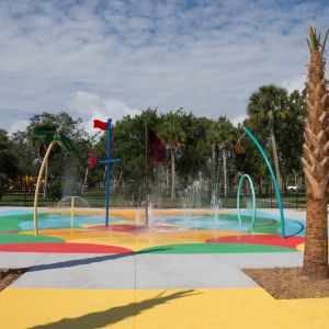 Local family guide image for Titusville Splash Pad.