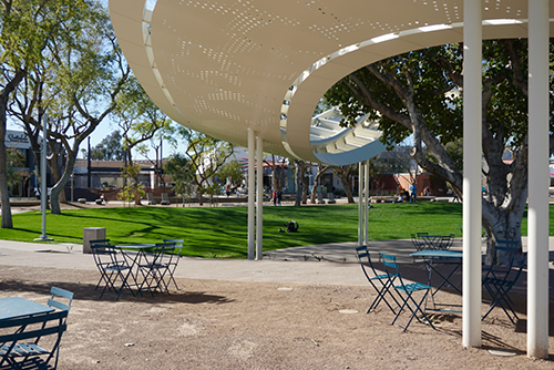 Scottsdale Civic Center Water and Fog Plaza